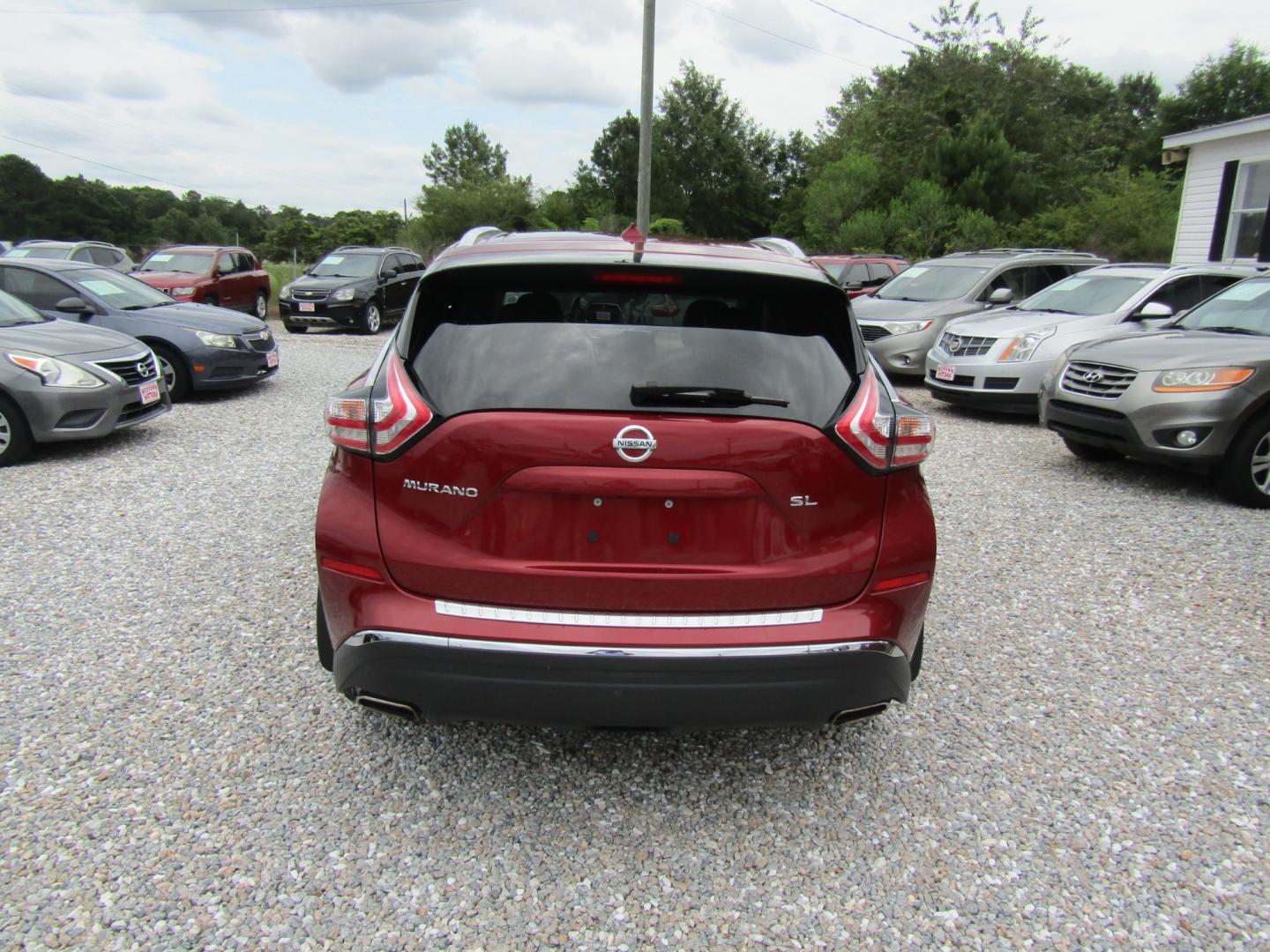 2015 Red /Tan Nissan Murano Platinum FWD (5N1AZ2MG7FN) with an 3.5L V6 DOHC 24V engine, Automatic transmission, located at 15016 S Hwy 231, Midland City, AL, 36350, (334) 983-3001, 31.306210, -85.495277 - Photo#6